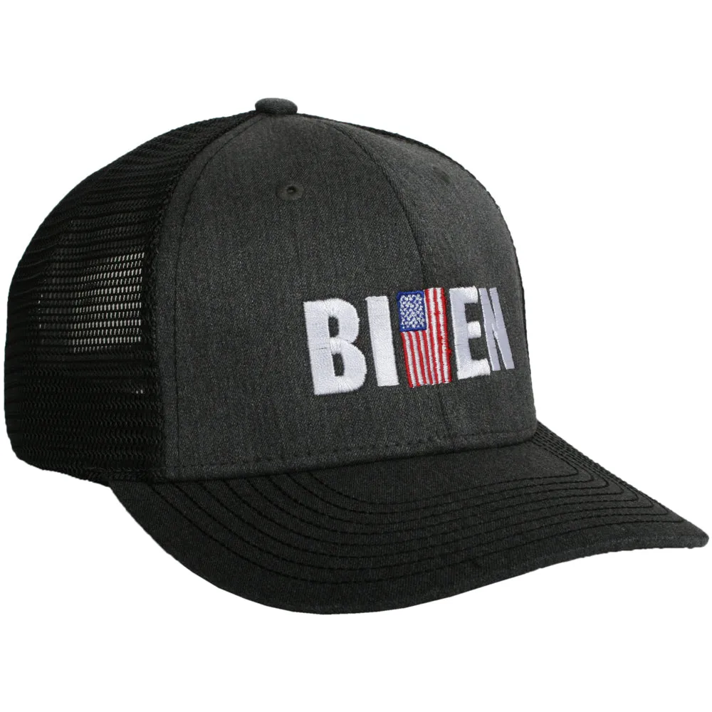 Biden with American Flag Men's Wholesale Trucker Hat