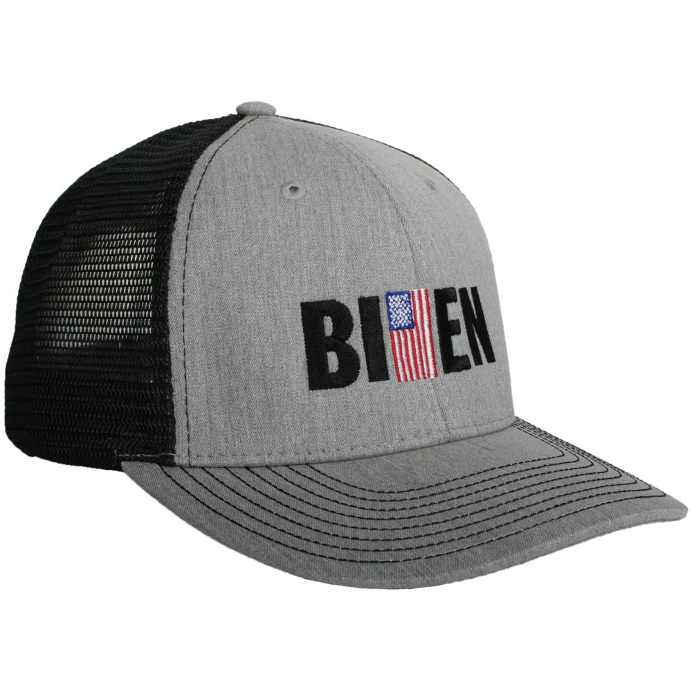 Biden with American Flag Men's Wholesale Trucker Hat