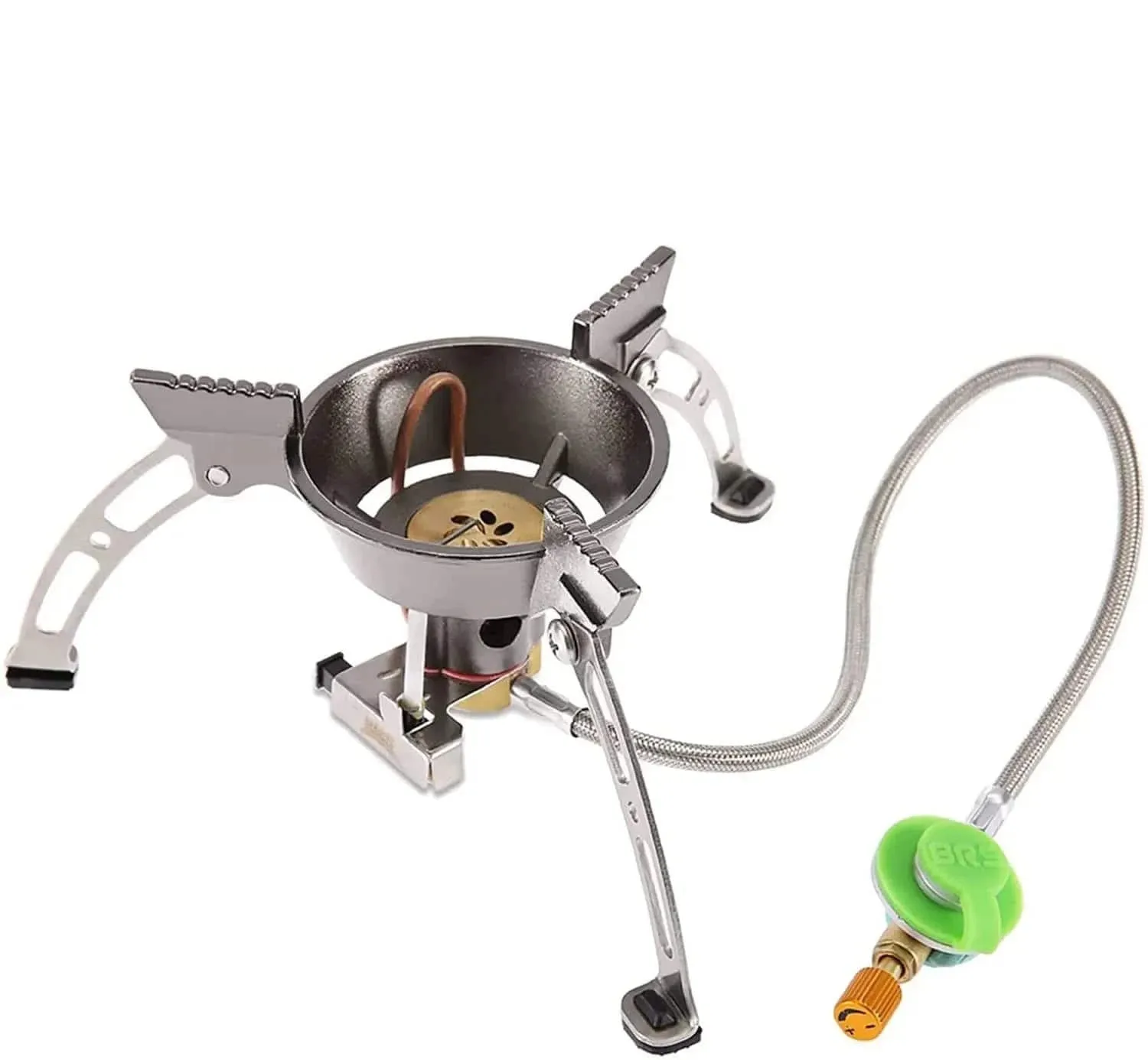 BRS-15B Multifunctional Windproof Furnace 1400-2900W Camping Propane Stove Foldable Cooking Gas Stove for Outdoor Picnic Hiking