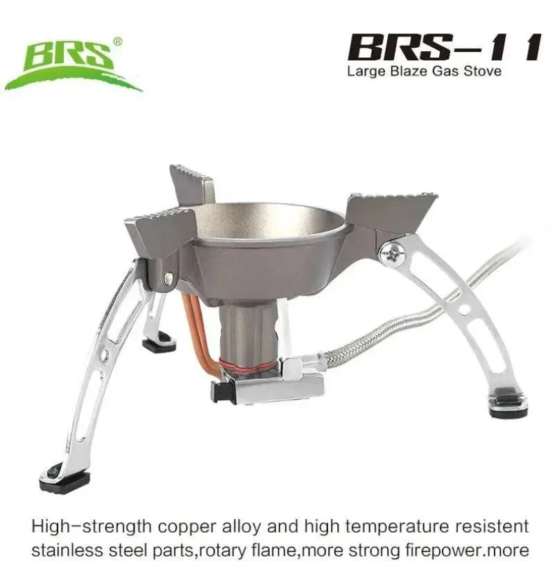 BRS-15B Multifunctional Windproof Furnace 1400-2900W Camping Propane Stove Foldable Cooking Gas Stove for Outdoor Picnic Hiking