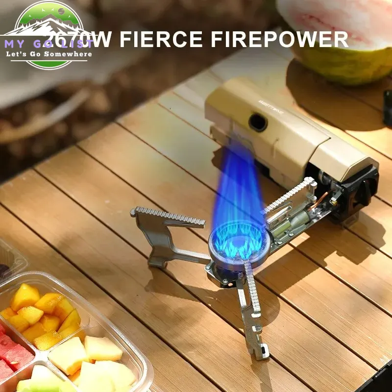 Camping Gas Stove 2670W Portable Folding Cassette Gas Burner