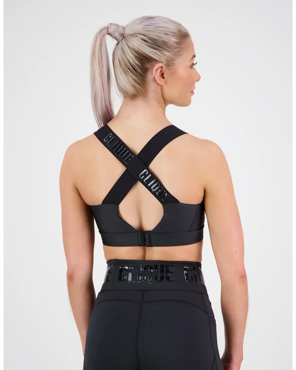 Clique Super Support Bra - Stealth