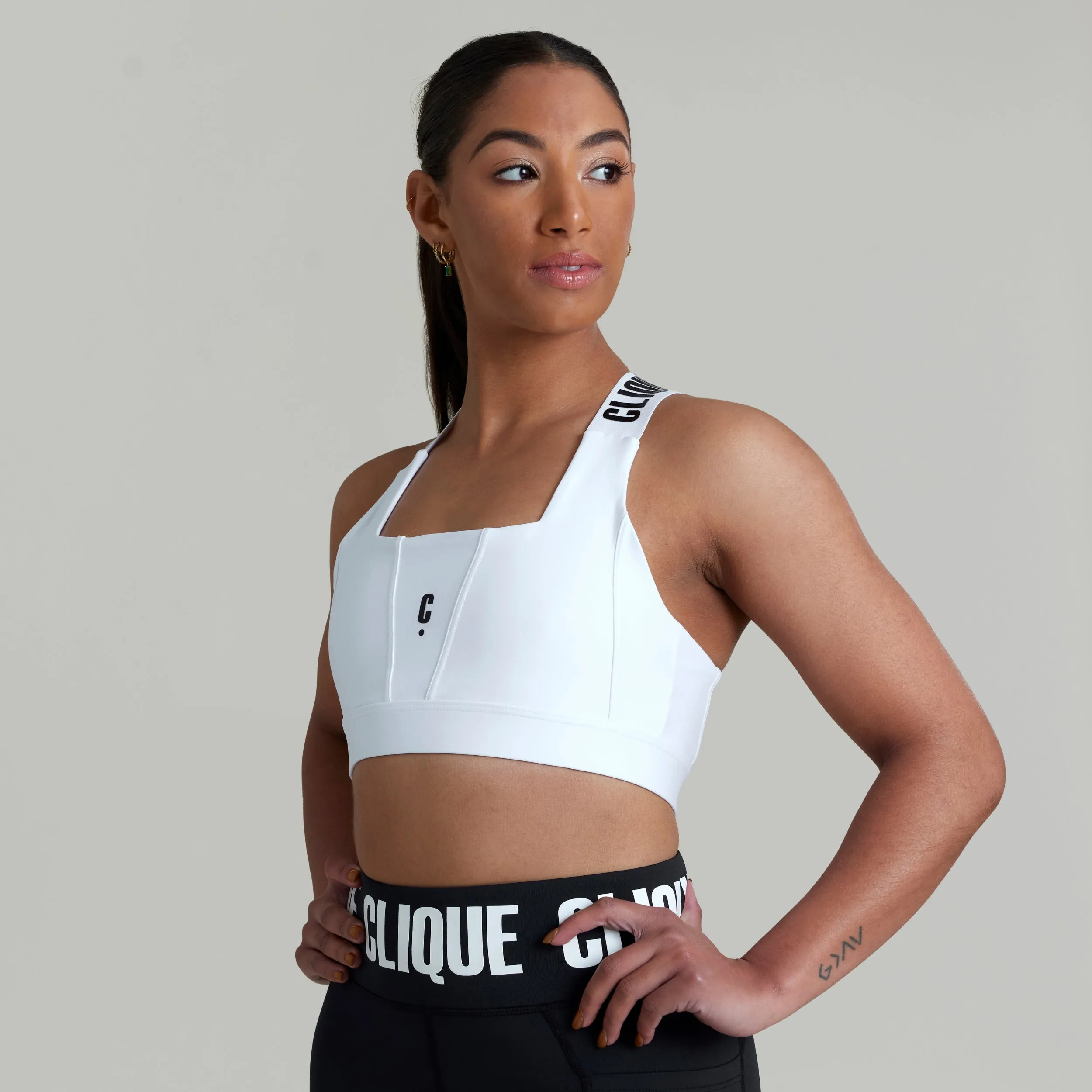 CLQ Super Support Bra - White