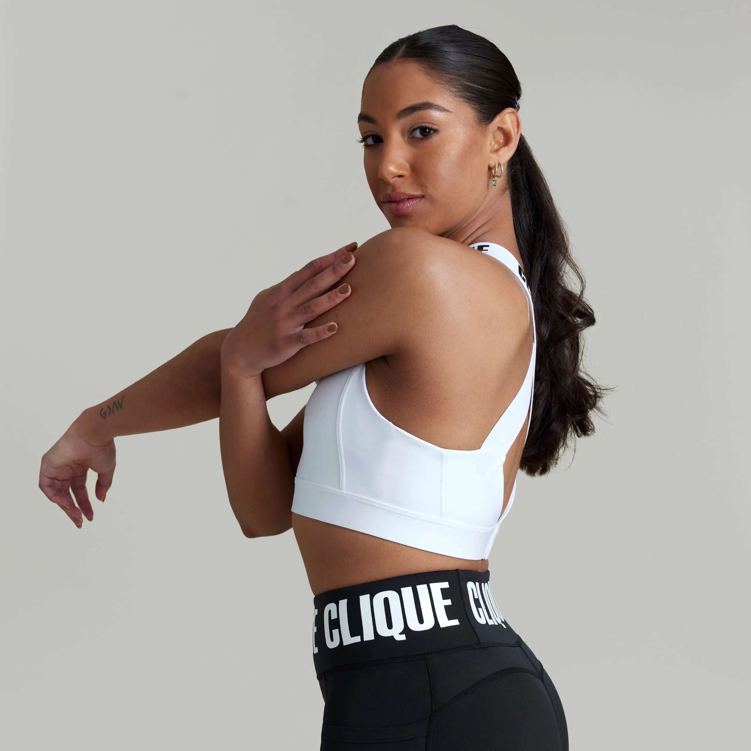 CLQ Super Support Bra - White