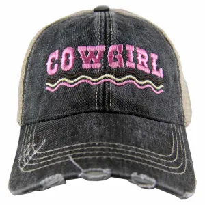 COWGIRL Spelled Out Trucker Hat