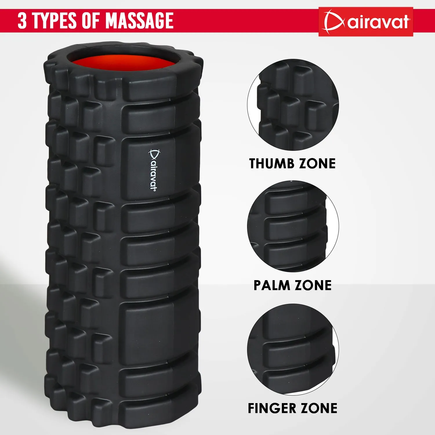FOAM ROLLER HOLLOW 33CM