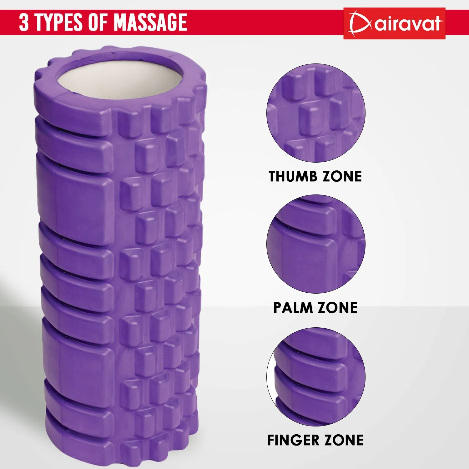 FOAM ROLLER HOLLOW 33CM