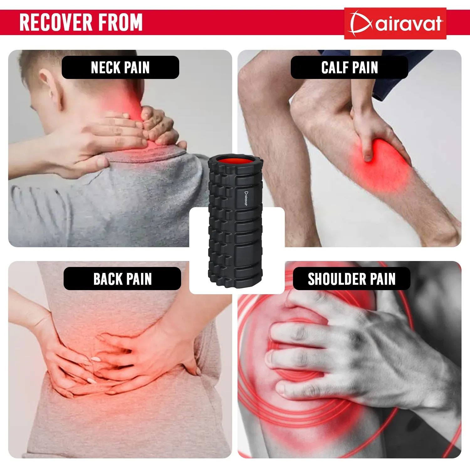 FOAM ROLLER HOLLOW 33CM
