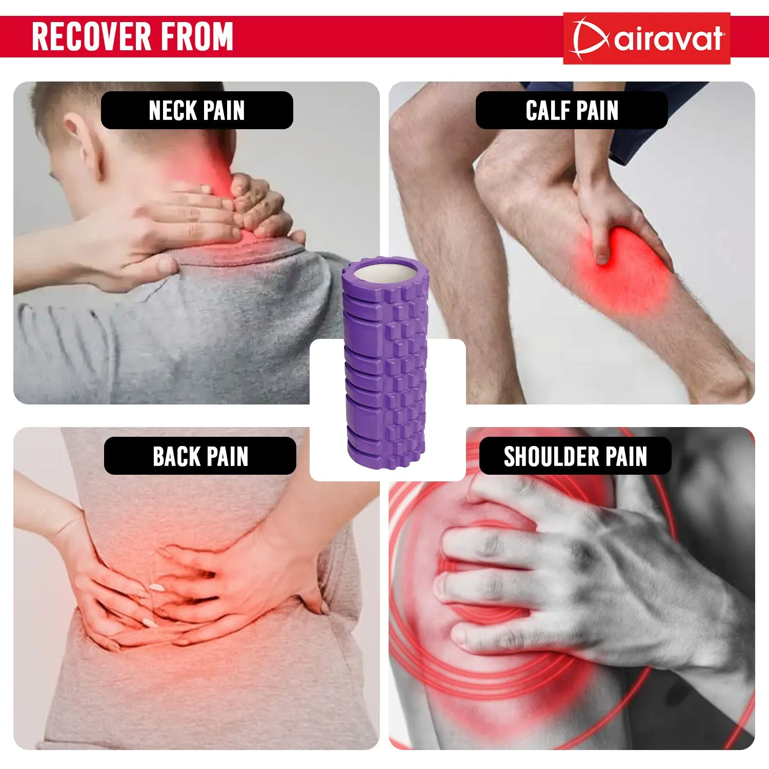 FOAM ROLLER HOLLOW 33CM
