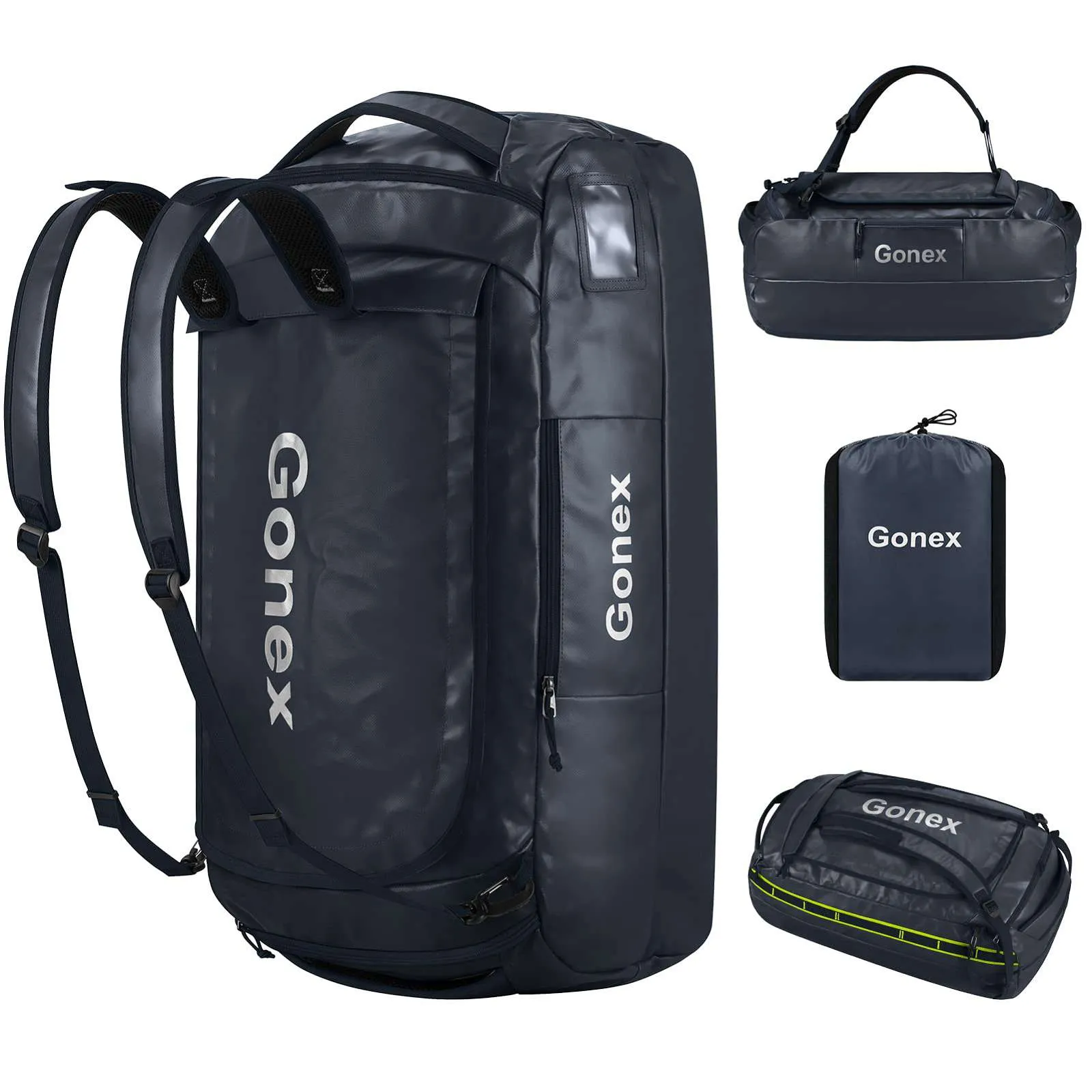 Gonex 80L Water Repellent Duffel Bag Backpack