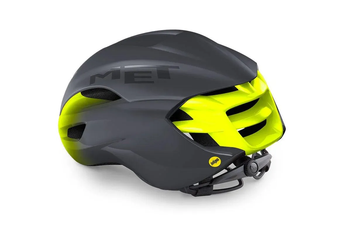 Met Manta Road Bike Helmet - Gray Fluo Yellow - Small