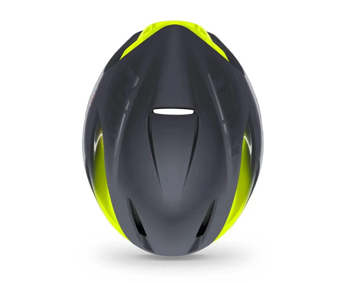 Met Manta Road Bike Helmet - Gray Fluo Yellow - Small