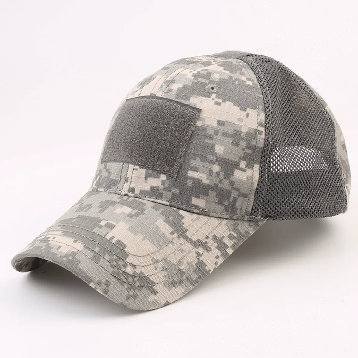 Military-Style Tactical Patch Hat with Adjustable Strap