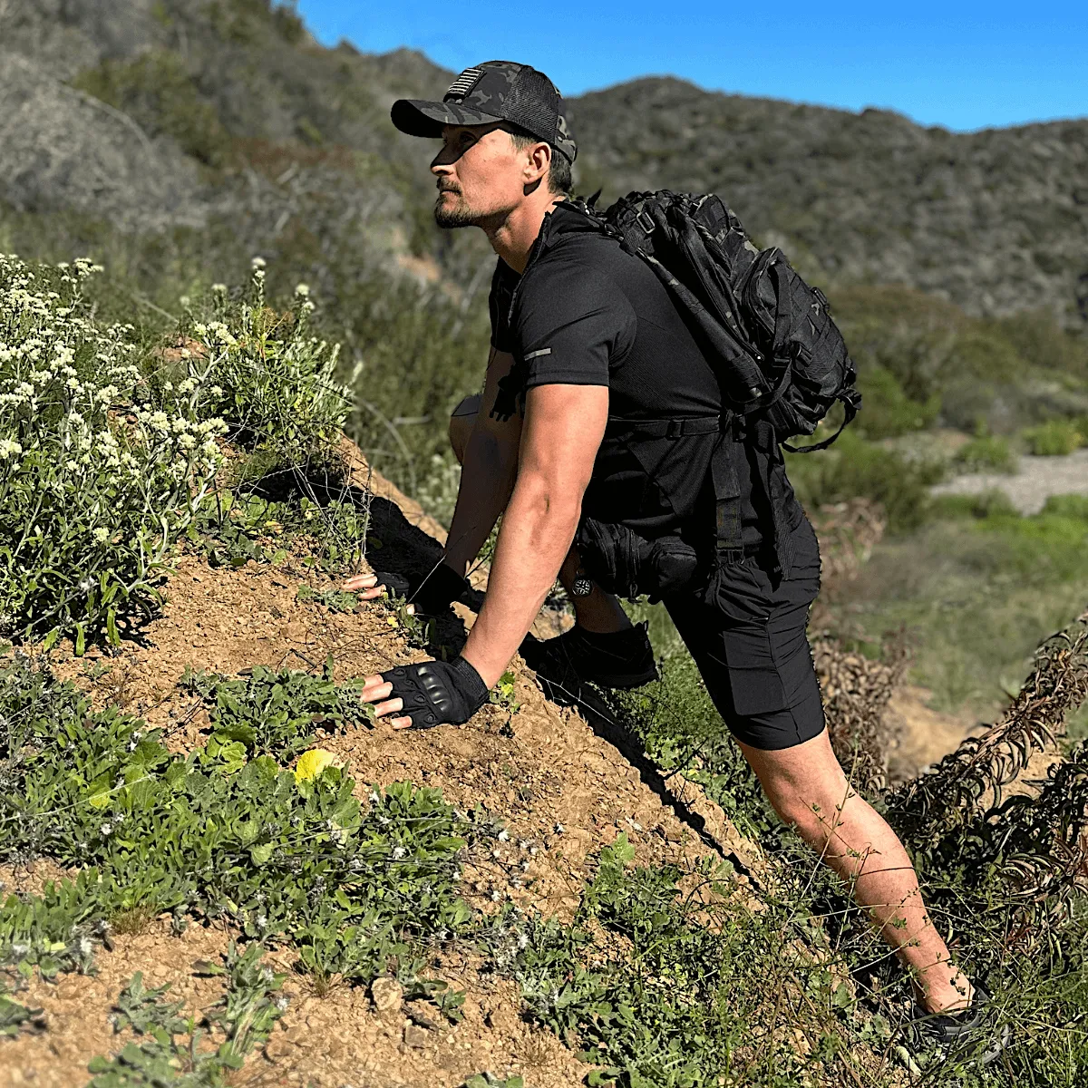 Military-Style Tactical Patch Hat with Adjustable Strap