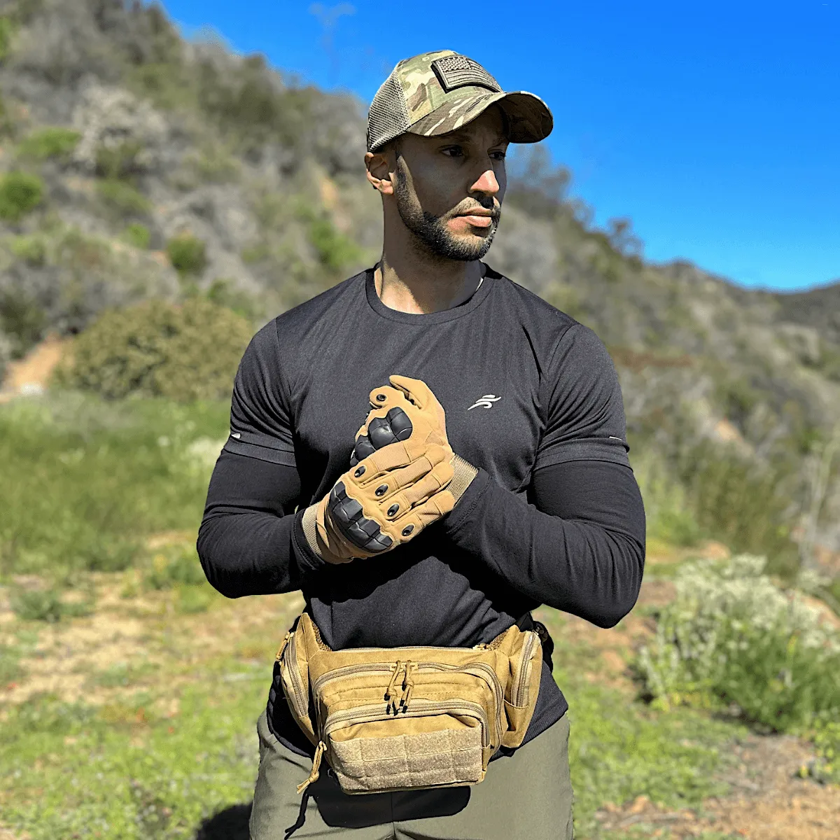 Military-Style Tactical Patch Hat with Adjustable Strap