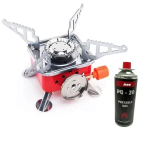 Mini Foldable Camping Stove with cylinder for travelling / out door