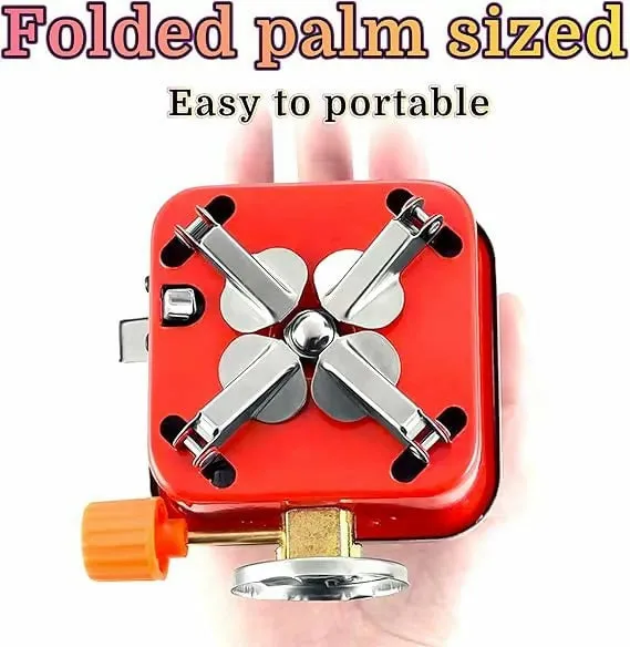 Mini Foldable Camping Stove with cylinder for travelling / out door