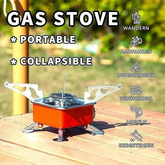Mini Foldable Camping Stove with cylinder for travelling / out door