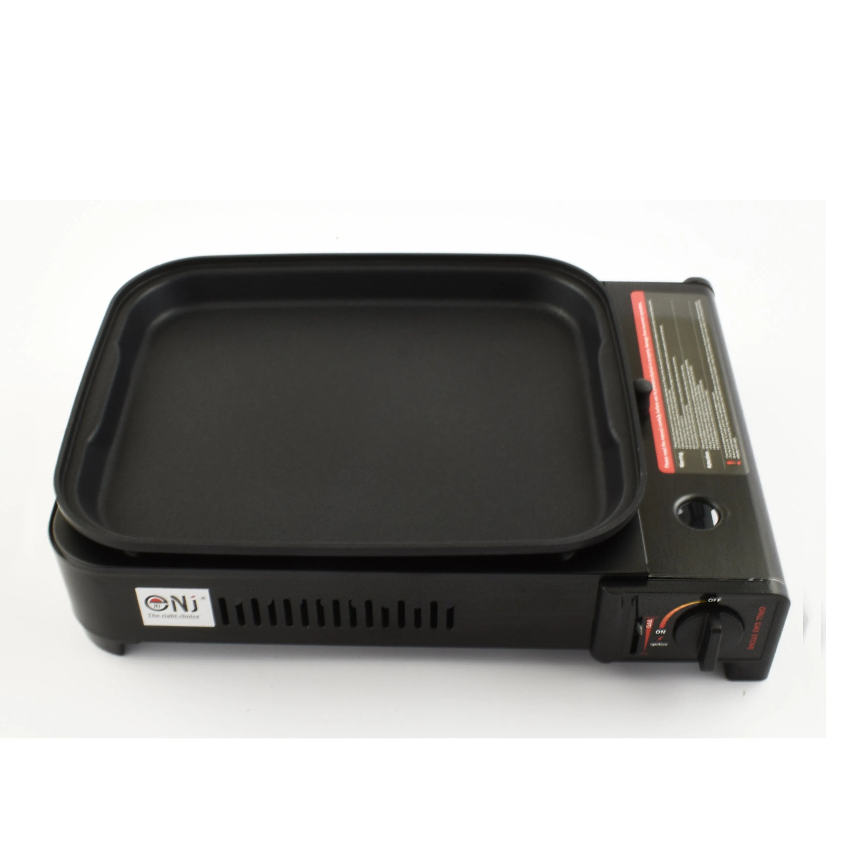 Portable Camping Gas Grill BBQ with Lid Butane Outdoor Stove