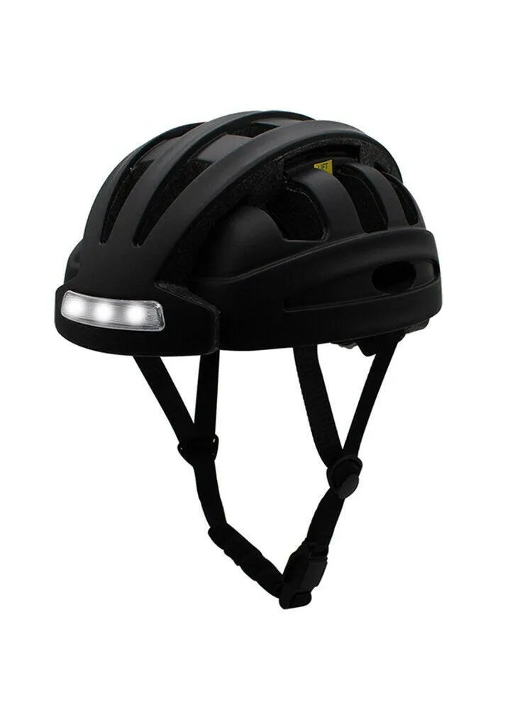 Portable Folding Bike Helmet Urban Commuter Helmet Safety Helmet Rechargeable LED Light Lightweight Bike Helmet With Tail Light