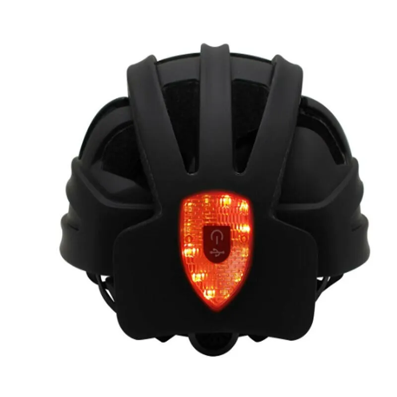 Portable Folding Bike Helmet Urban Commuter Helmet Safety Helmet Rechargeable LED Light Lightweight Bike Helmet With Tail Light
