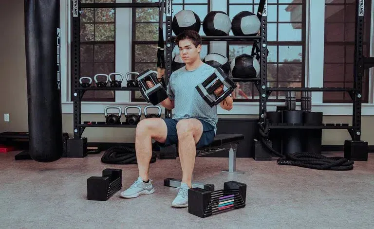 PowerBlock 50 lb Adjustable Dumbbell Set (Elite EXP 50)