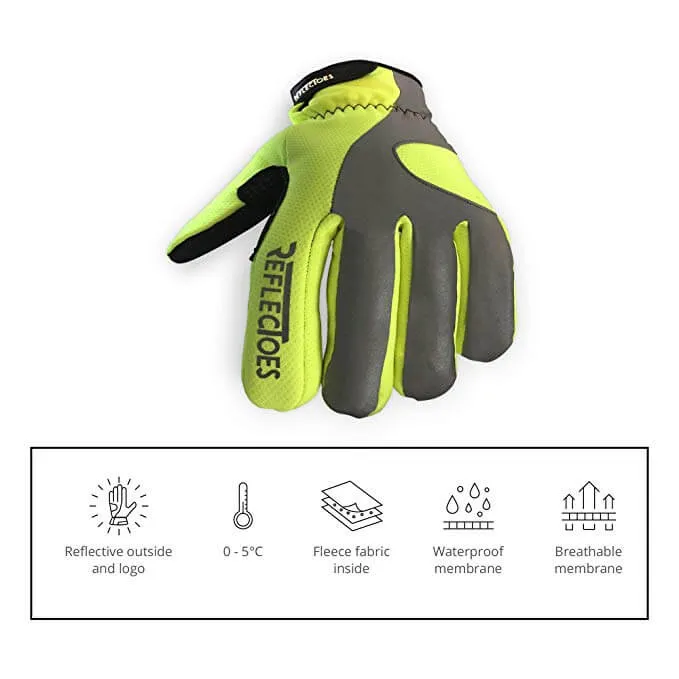 Reflective Winter Cycling Gloves