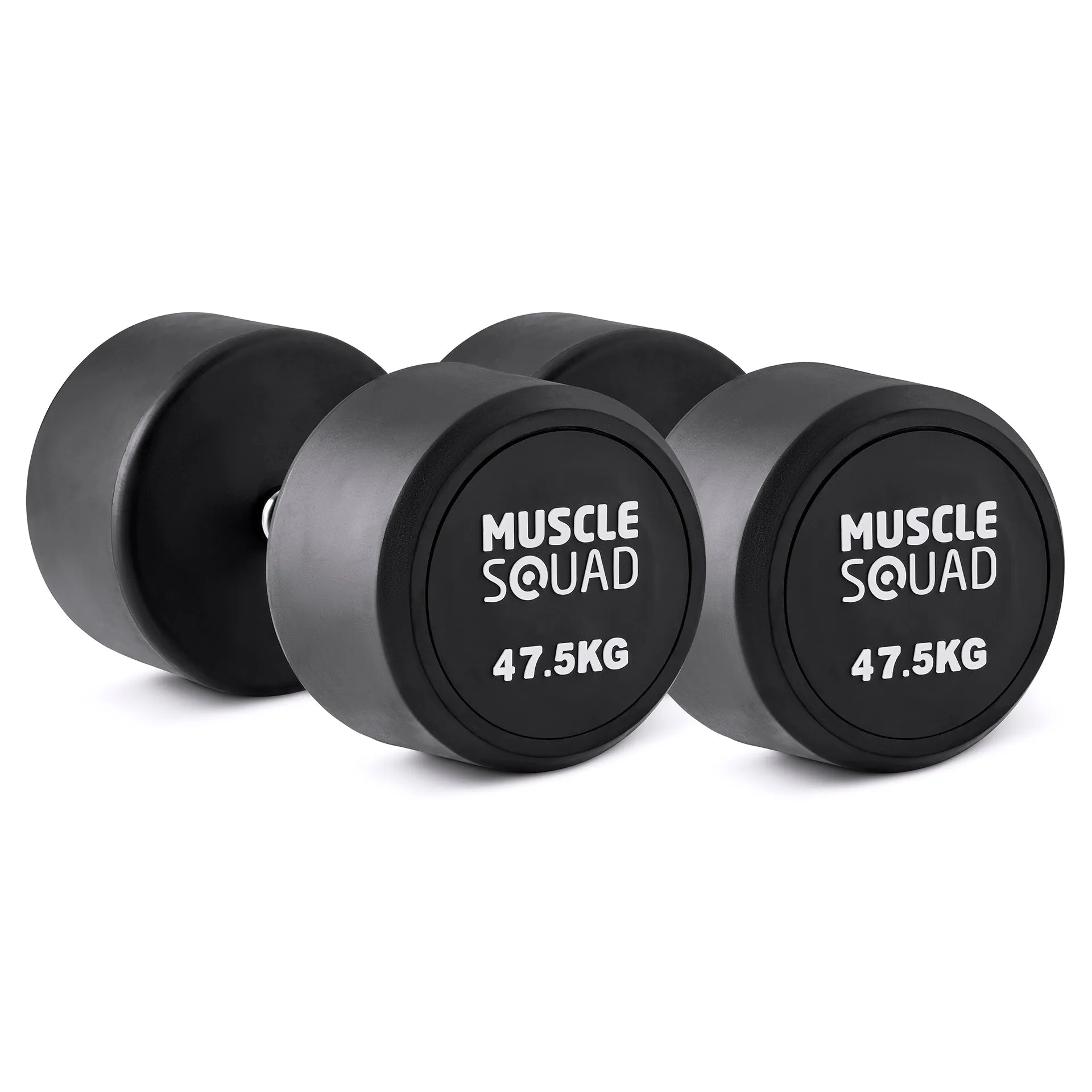 Round Rubber Dumbbell Pairs