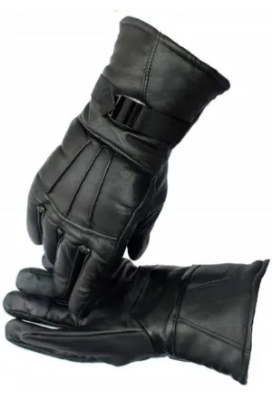 Shui Pure Genuine Leather Gloves for Bikers Men and Women