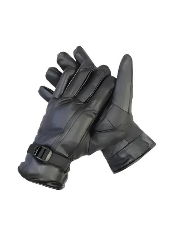Shui Pure Genuine Leather Gloves for Bikers Men and Women