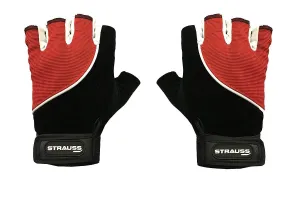 STRAUSS Cycling Gloves, Medium (Red)