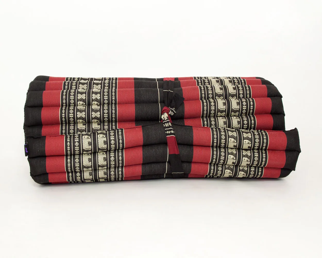 Thai kapok cushion Day bed Portable Roll Up Mattress Foldout Mat Red/Green or Blue , Red Thai handmade Kapok