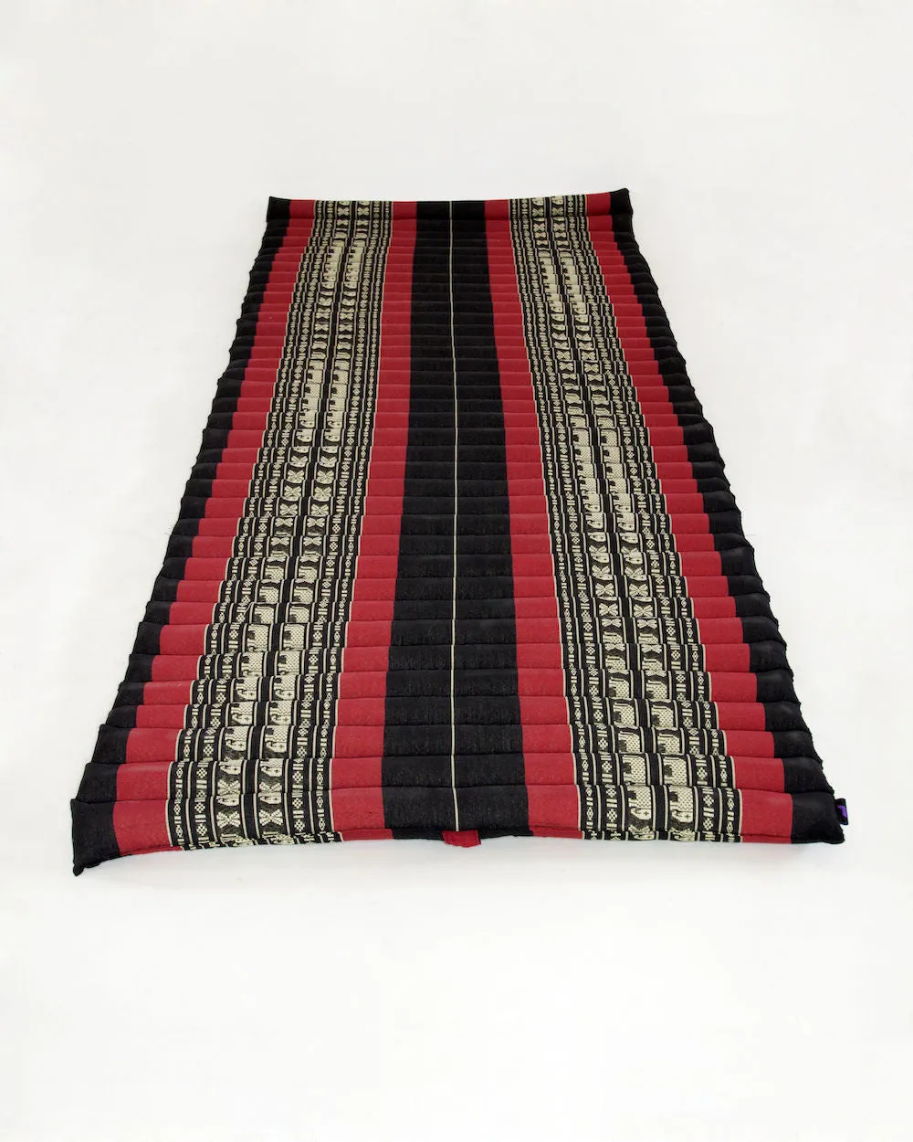 Thai kapok cushion Day bed Portable Roll Up Mattress Foldout Mat Red/Green or Blue , Red Thai handmade Kapok
