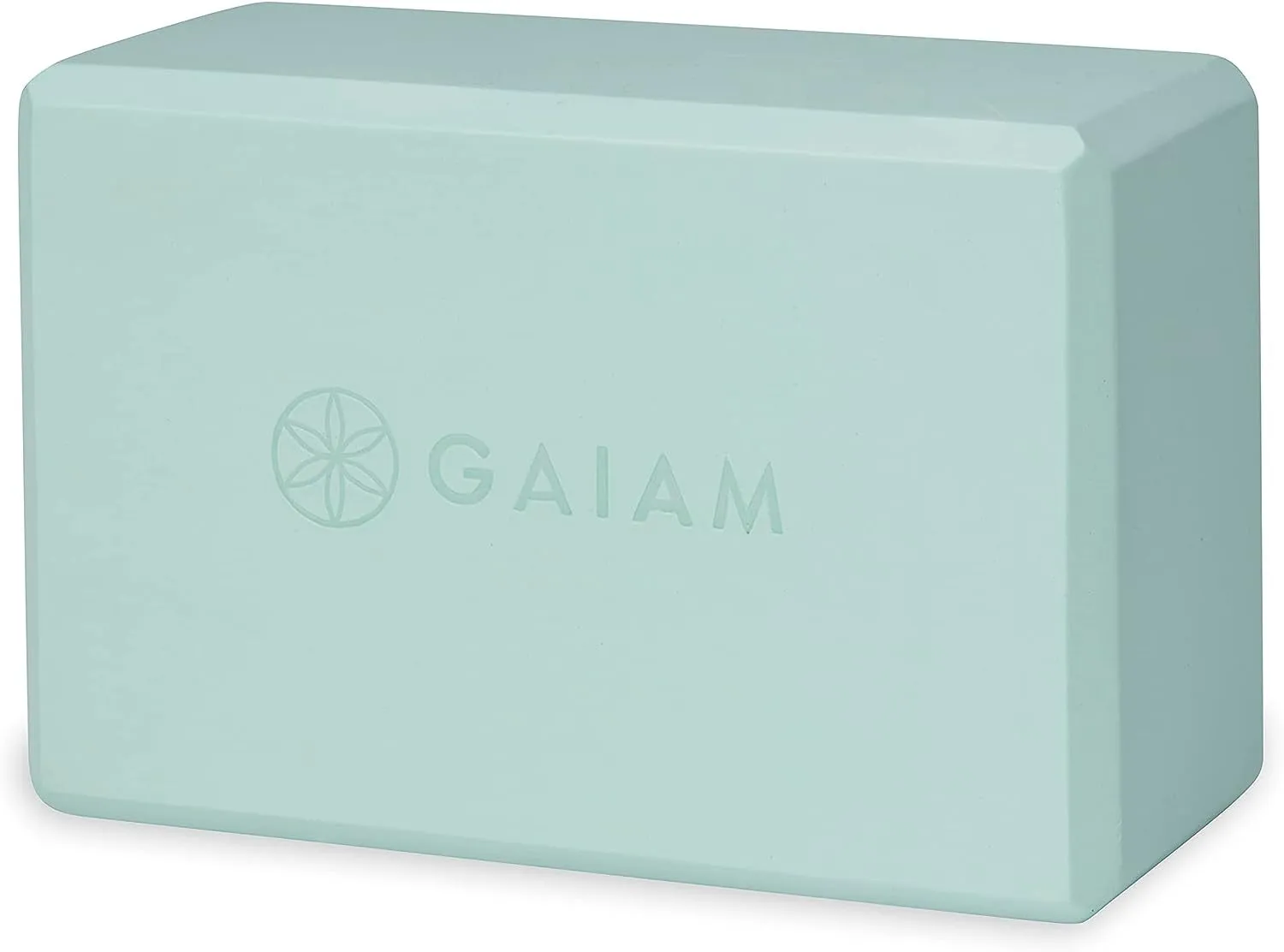 Yoga Block - Supportive Latex-Free Eva Foam - Soft Non-Slip Surface with Beveled Edges for Yoga, Pilates, Meditation - Yoga Accessories for Stability, Balance, Deepen Stretches (Cool Mint)